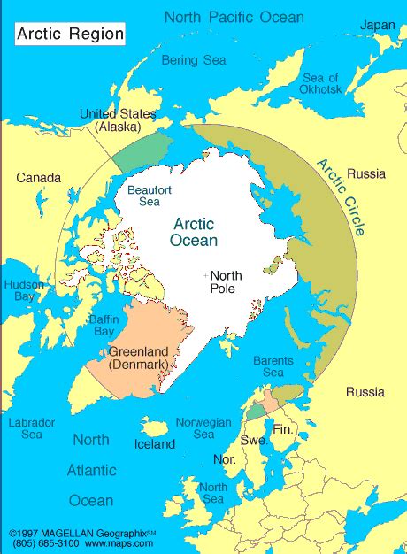 arctic map regions geography facts figures infoplease
