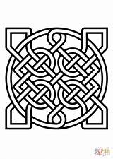 Celtic Coloring Pages Knot Knots Printable Designs Ornamental Noeud Celtique Coloriage Patterns Imprimer Tattoo Basic Popular Adult Supercoloring Visit Carre sketch template