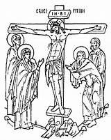 Orthodox Byzantine Line Christianity sketch template