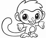 Coloring Pages Monkey Printable Monkeys sketch template