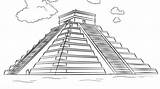 Maya Aztec Itza Chichen Piramide Pyramids Mayan Pirámide Itzá Chichén Pyramide Piramides Inca Piramidi Supercoloring Zivilisation Tikal México Civilization Mayas sketch template