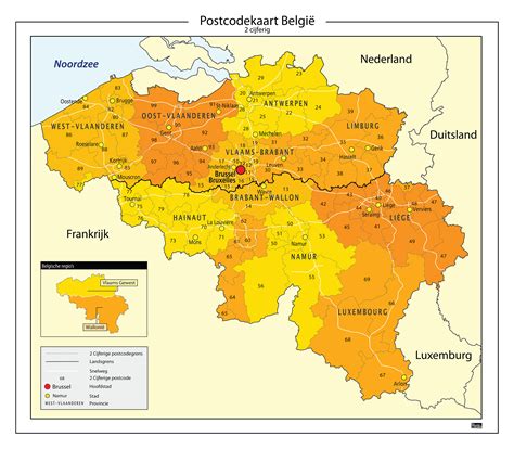 kaart van belgie met schaal kaart