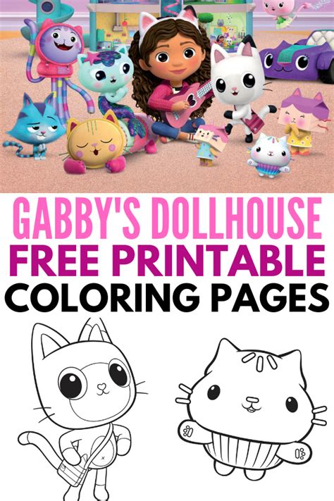 gabby dollhouse  printables