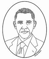 Obama Barack Clipart President Clip 44th Coloring Poster Cliparts Mini Portrait Roosevelt Theodore Library Clipground Barak sketch template