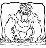 Gorille Gorilla Coloriage Grodd Coloriages sketch template