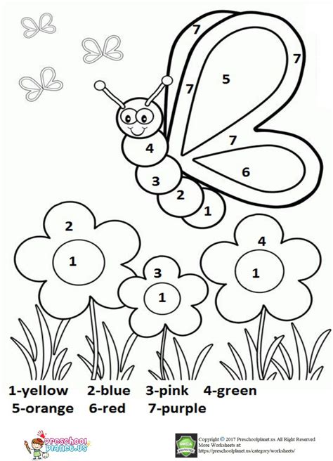 worksheets excelent spring coloring sheets  toddlers color  number printable worksheet