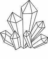 Geometric Clipartmag Gems Cluster Minerals Kristallen Tekening Sketch Zeichnung Nagelbilder Meanings Kristall Illusions Geometrische Malvorlage Figuren Clipground Intuition sketch template