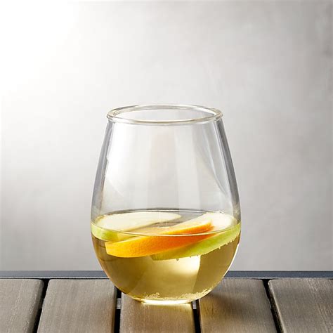 Acrylic Stemless Wine Glass Crate And Barrel