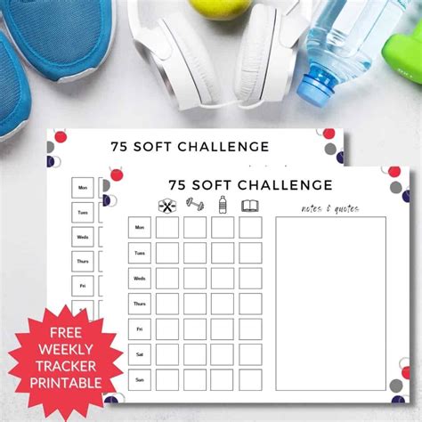 soft challenge       printable tracker