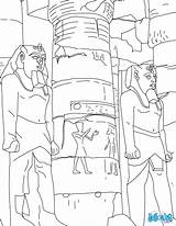 Luxor Templo Egipto Egito Pintar Piramides Anubis Sphinx Yodibujo Ausmalen Hellokids Giza sketch template