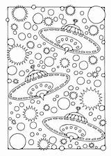 Kleurplaat Zonnestelsel sketch template