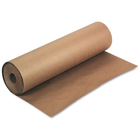pacon kraft paper roll  lb wrapping weight    ft natural