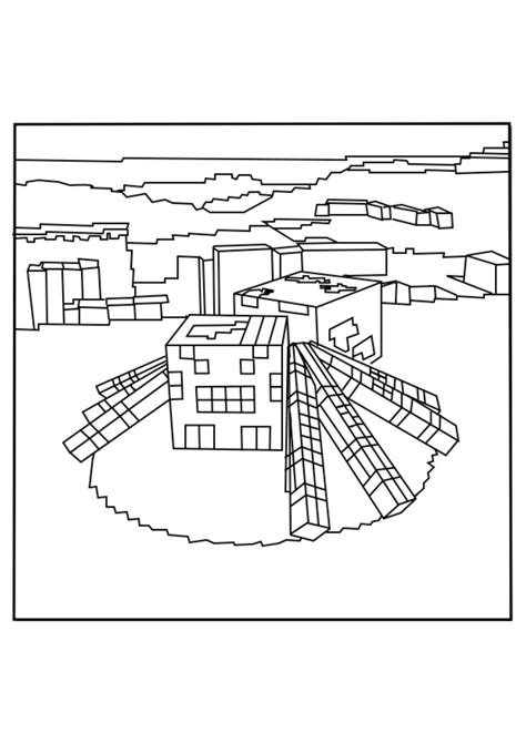 minecraft spider coloring page scribblefun minecraft coloring pages