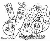 Coloring Pages Fruits Vegetables Printable Getdrawings Kids sketch template