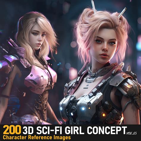 Artstation 3d Sci Fi Girl Concept Vol 65 4k Reference Images