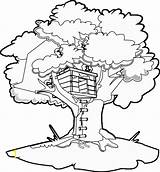Tree House Coloring Treehouse Magic Pages Clipart Line Cliparts Drawing Printablee Svg Printable Clip Books Printables Plant Book Library Para sketch template