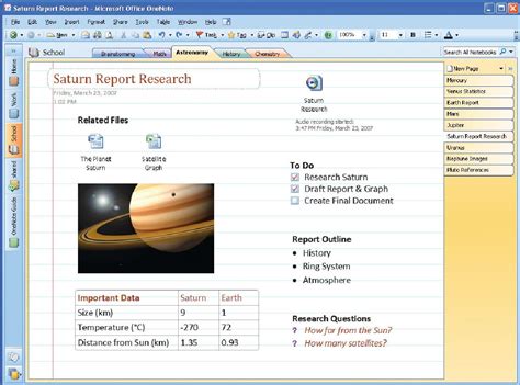 creating  outline     onenote