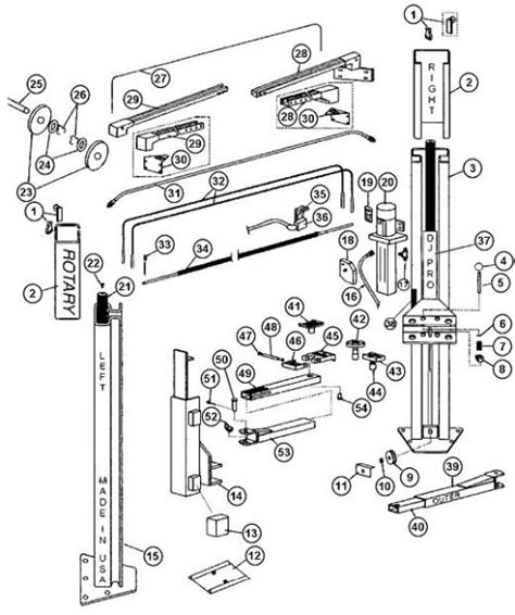 rotary lift wiring diagram model spoaa