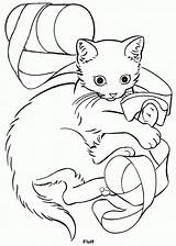 Kittens Svg sketch template
