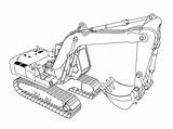 Excavator Coloring Pages Equipment Wecoloringpage Excavators Truck Heavy Lego Construction Cat Kids Drawings Cartoon Template Machinery Mining การ Sheets วาด sketch template