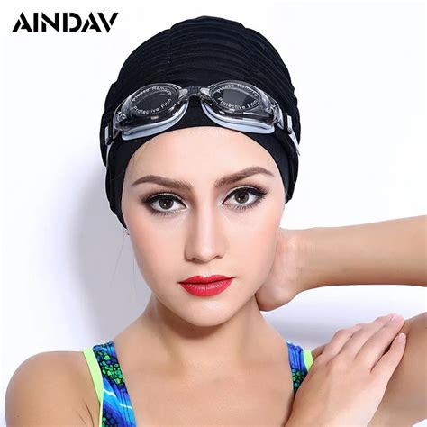 High Grade Adult Sporty Ultrathin Long Hair Swimming Cap Pure Color