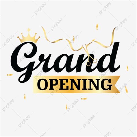 grand opening blue vector art png grand opening design shop open grand open png image