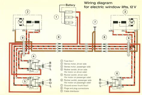 power window wiring diagram   pole switch  gen electric windows