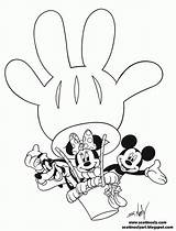 Coloring Mickey Mouse Clubhouse Pages Popular sketch template