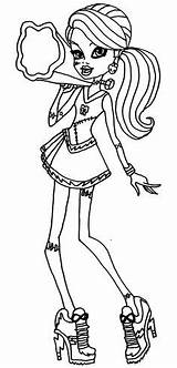 Coloring Monster High Frankie Stein Pages Malebøger Malesider Gratis Stuff Fun Tegninger Kids Tysk sketch template