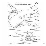 Whale Jonah Coloring Maze Pages Fish Printable sketch template