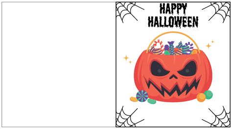 halloween printable cards     printablee