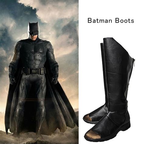 Justice League Batman Cosplay Boots Bruce Wayne Shoes Batman V Superman