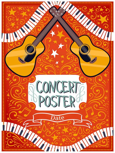 concert poster vectors  vector art  vecteezy