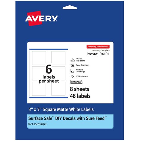 avery square labels   feed    michaels