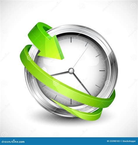 arrow  clock stock vector illustration  measure