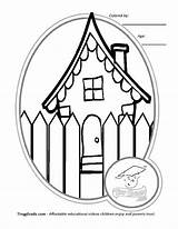 Coloring Pages House Wiggle Library Clipart sketch template