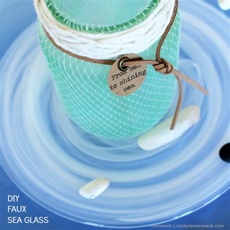 Homework A Creative Blog Etceteras Diy Faux Sea Glass Jars