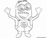 Coloring Printable Pages Minion Getcolorings sketch template