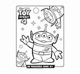Coloring Toy Story Pages Comments Aliens sketch template