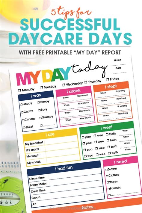 daycare printables milanasdecolores