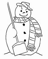 Coloring Scarf Broom Winter Pages Snowman Fat Getdrawings Getcolorings Colorings sketch template