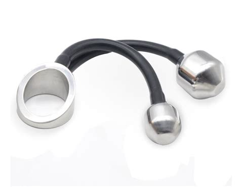 2018 male stainless steel prostate stimulation anal plug with cock ring