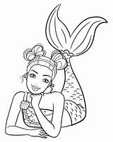 Ausmalen Sirena Youloveit Meerjungfrau Barbi Ausdrucken Ideen sketch template