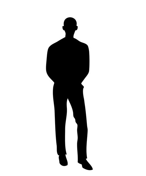 man  black silhouette  stock photo public domain pictures