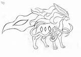Suicune Coloring Pages Lineart Pokemon Printable Template Legendary Categories Game Print sketch template
