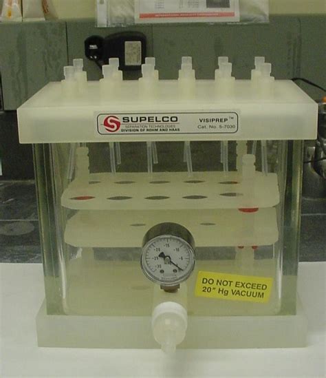 solid phase extraction spe vacuum manifold otto  york center  environmental engineering