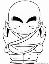 Coloring Dragon Ball Krillin Funny Pages Kids Printable Color Info sketch template
