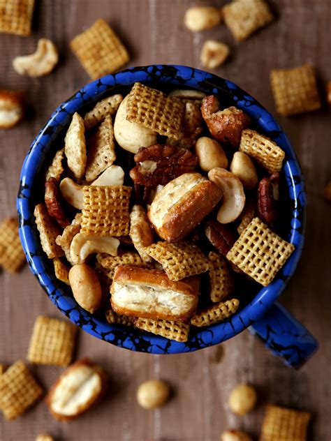 maple nut snack mix completely delicious
