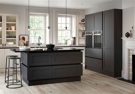 hunton handleless polished kitchen designs