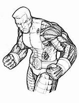 Colossus Adamwithers Ahc Marvel Coloriages Printmania Kids sketch template
